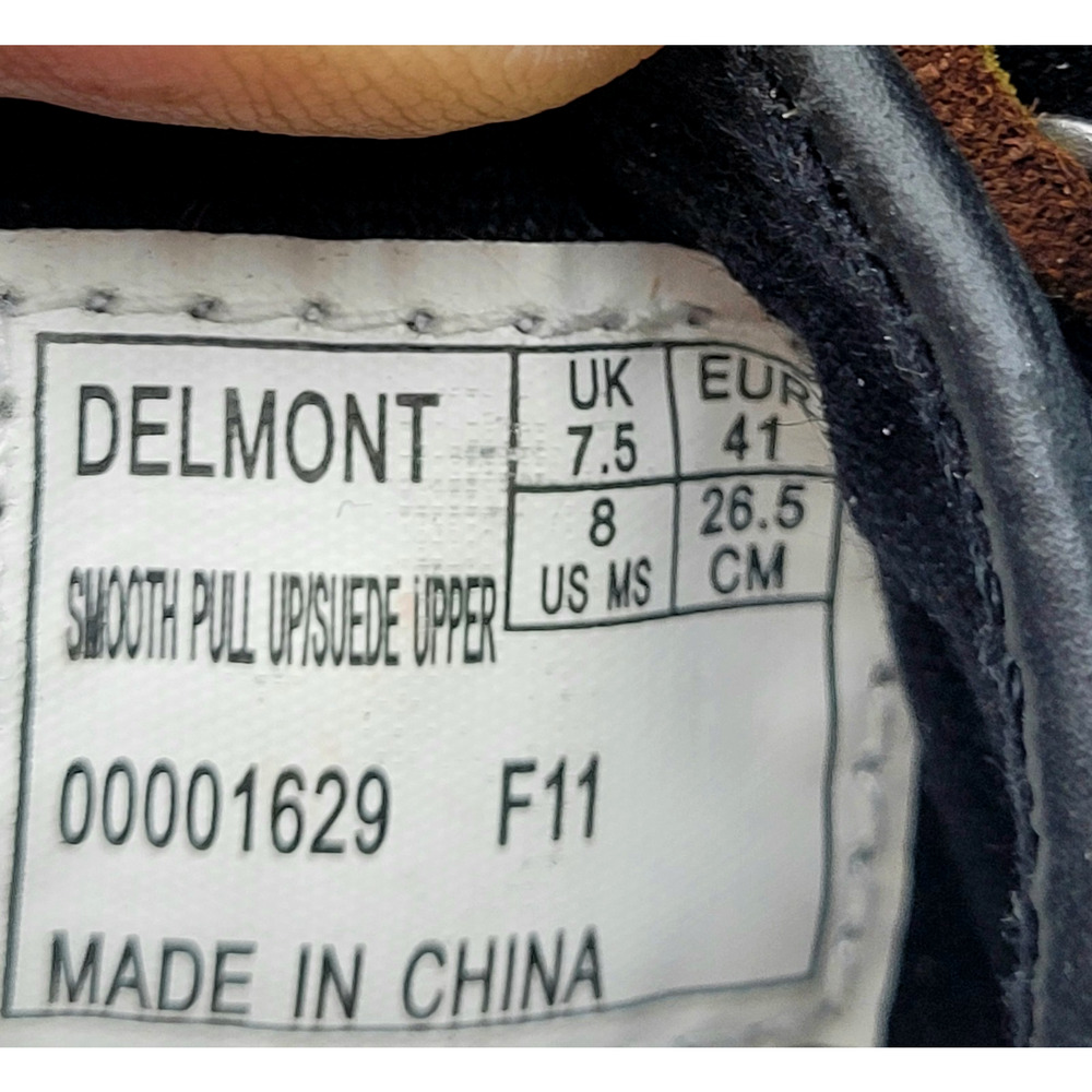 NEW Polo Ralph Lauren Delmont Suede Leather Shoes Black Charcoal Men's Size 8D - Picture 9 of 15